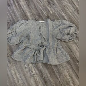 Olivaceous Monochrome Striped Top